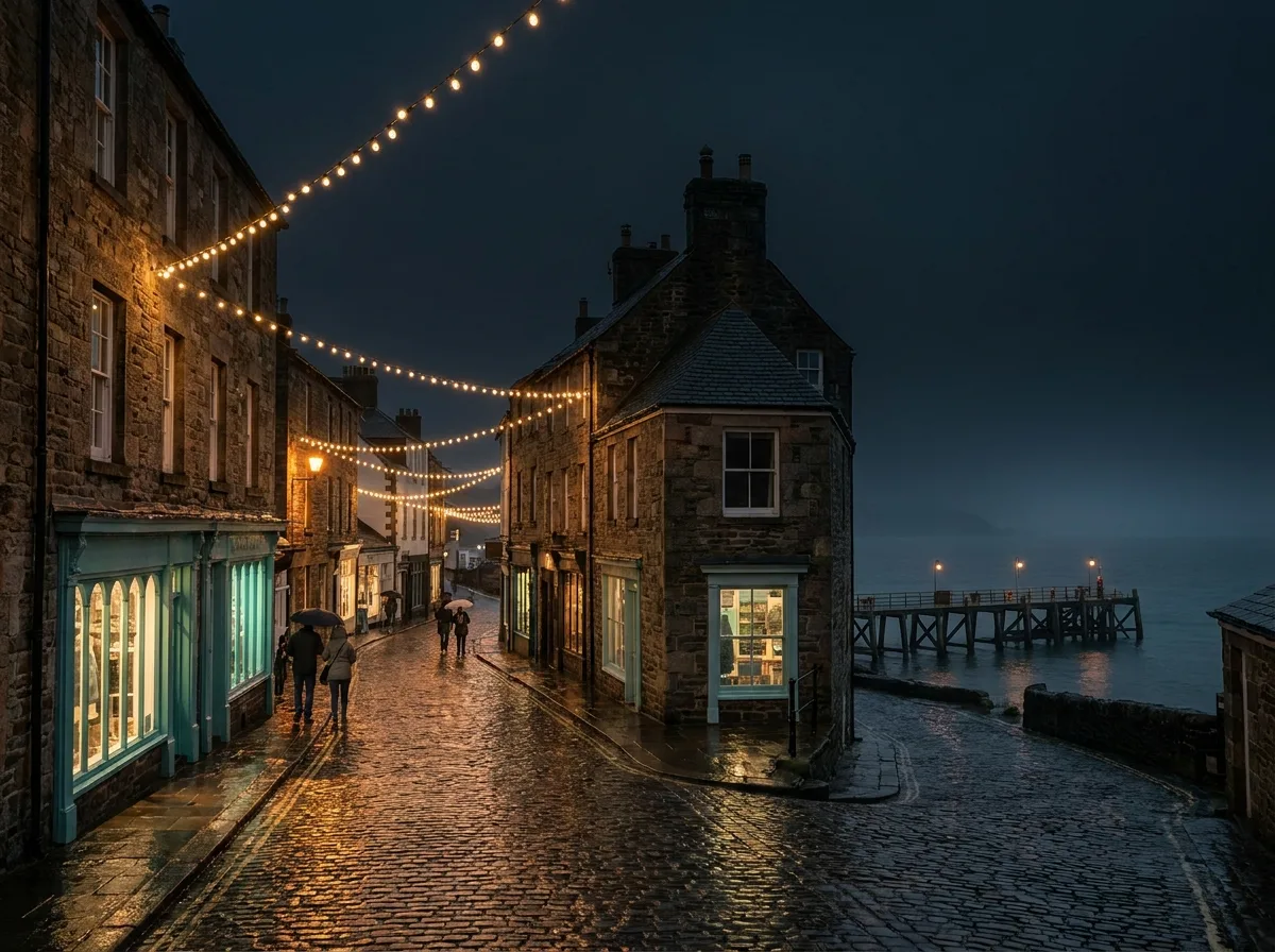 A charming local market street guests can explore